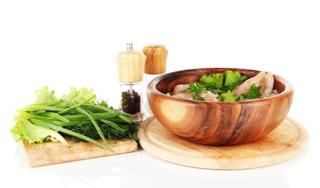 Świeże domowe danie na stole